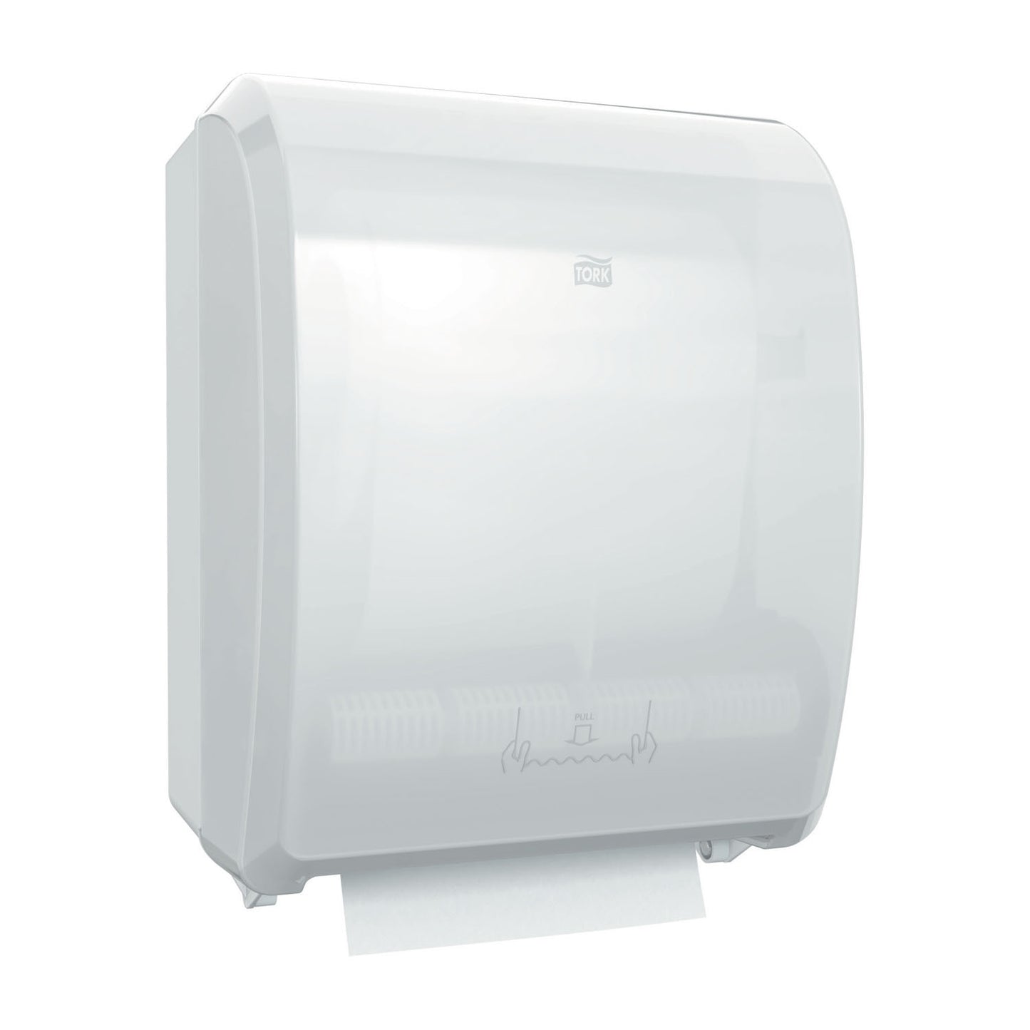 Hand Towel Roll Dispenser, Mechanical, Universal, White, H71, Plastic, 16" x 12.3" x 9.3"