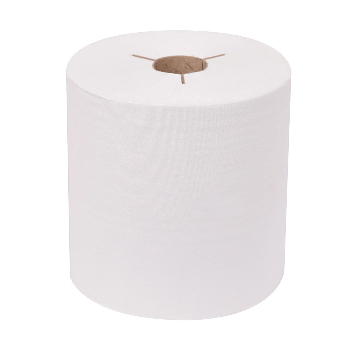 Hand Towel Roll, Premium, White, 1-Ply, Embossed, H80, 600ft, 7.9" x 7.8" x 1.9", 6 rl/cs (55 cs/plt)