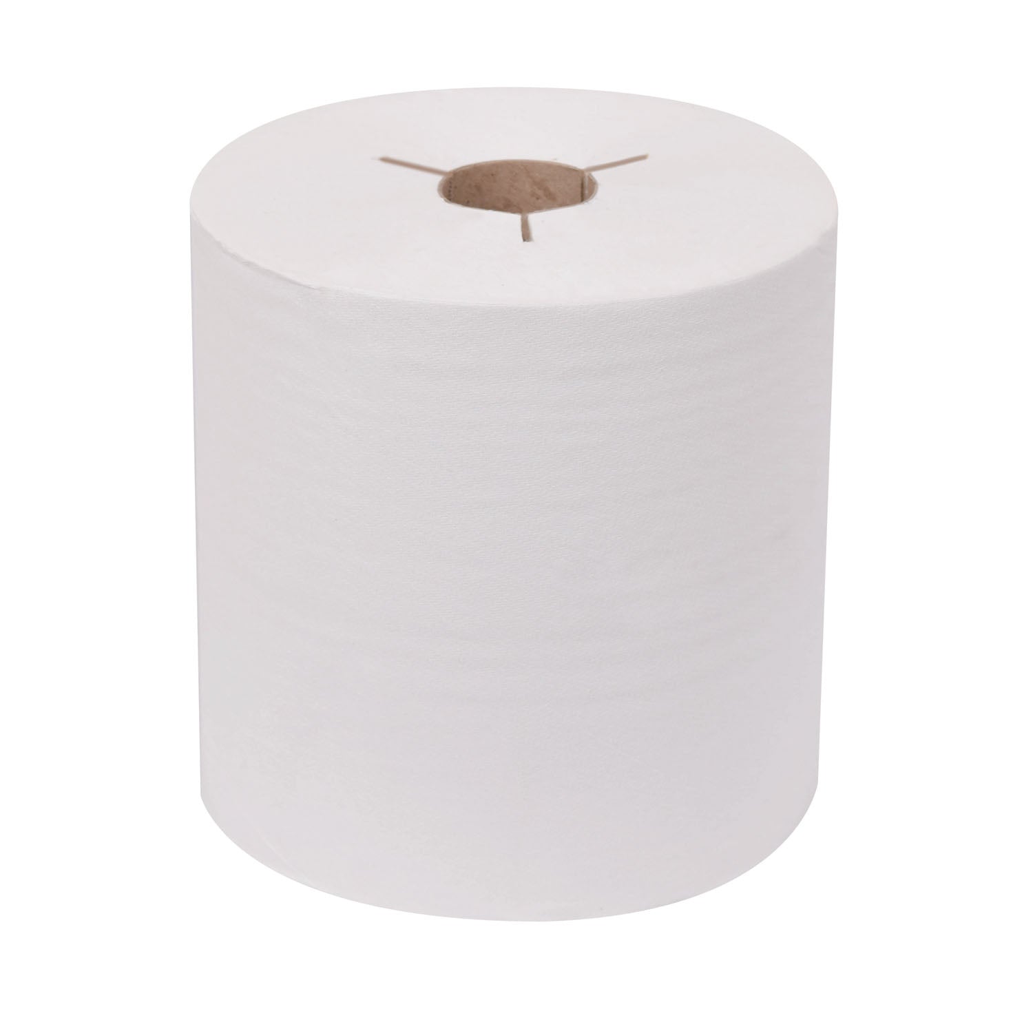 Hand Towel Roll, Universal, White, 1-Ply, Embossed, H80, 630ft, 8" x 7.8" x 1.9", 6 rl/cs (55 cs/plt)