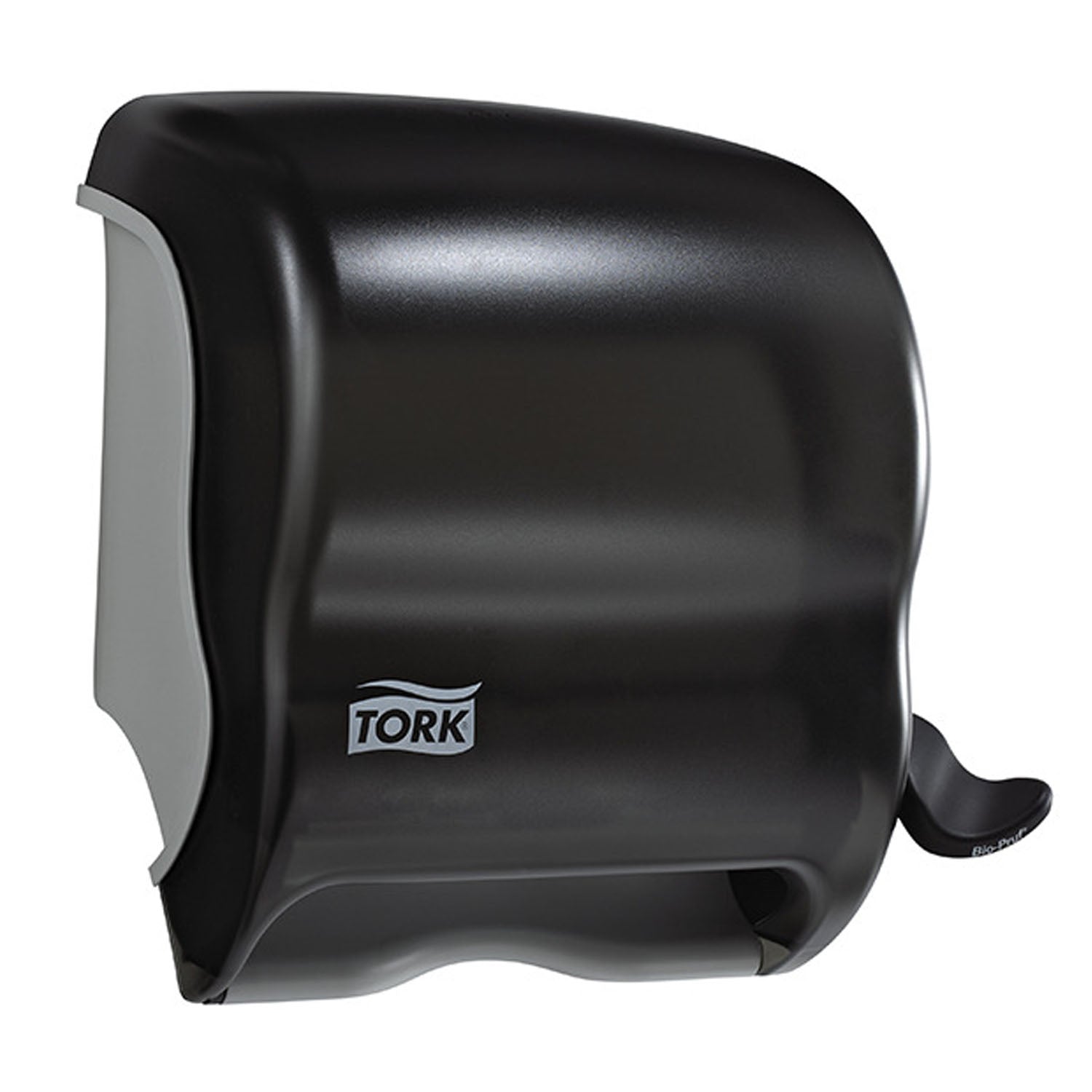 Hand Towel Roll Dispenser, with Lever, Universal, Smoke, H21, Plastic, 12.8" x 12.5" x 8.6" (120 cs/plt)