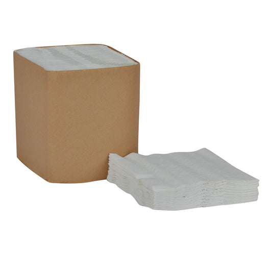 Dinner Napkin, Universal, White, 1-Ply, Embossed, 17" x 17", 334/pk, 12 pk/cs (25 cs/plt)