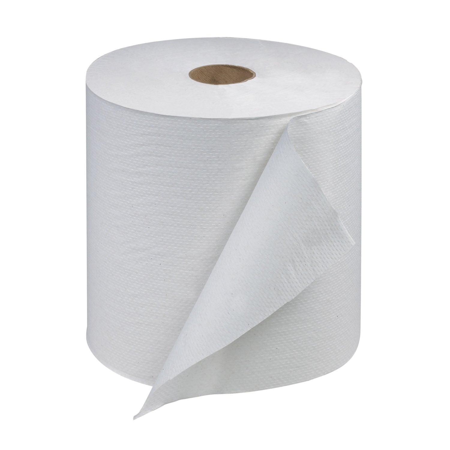 Hand Towel Roll, Universal, White, 1-Ply, Embossed, H21, 1000ft, 7.9" x 7.8" x 1.9", 6 rl/cs (60 cs/plt)