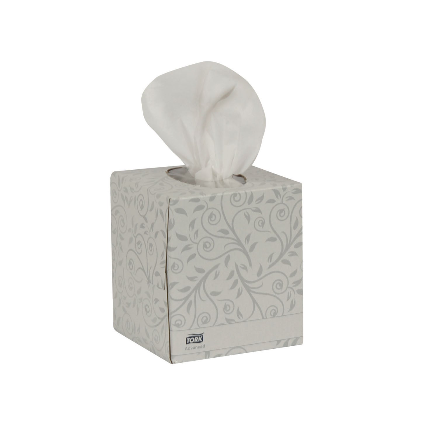 Soft Facial Tissue Cube Box, 2-Ply, Advanced, White, F1, 8" x 8", 94 sht/bx, 36 bx/cs (49 cs/plt)