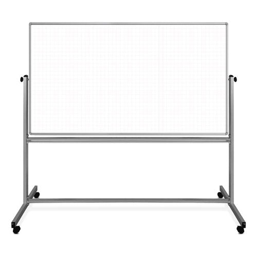 Magnetic Whiteboard, Double-Sided, Ghost Grid, 72"W x 40"H (DROP SHIP ONLY)