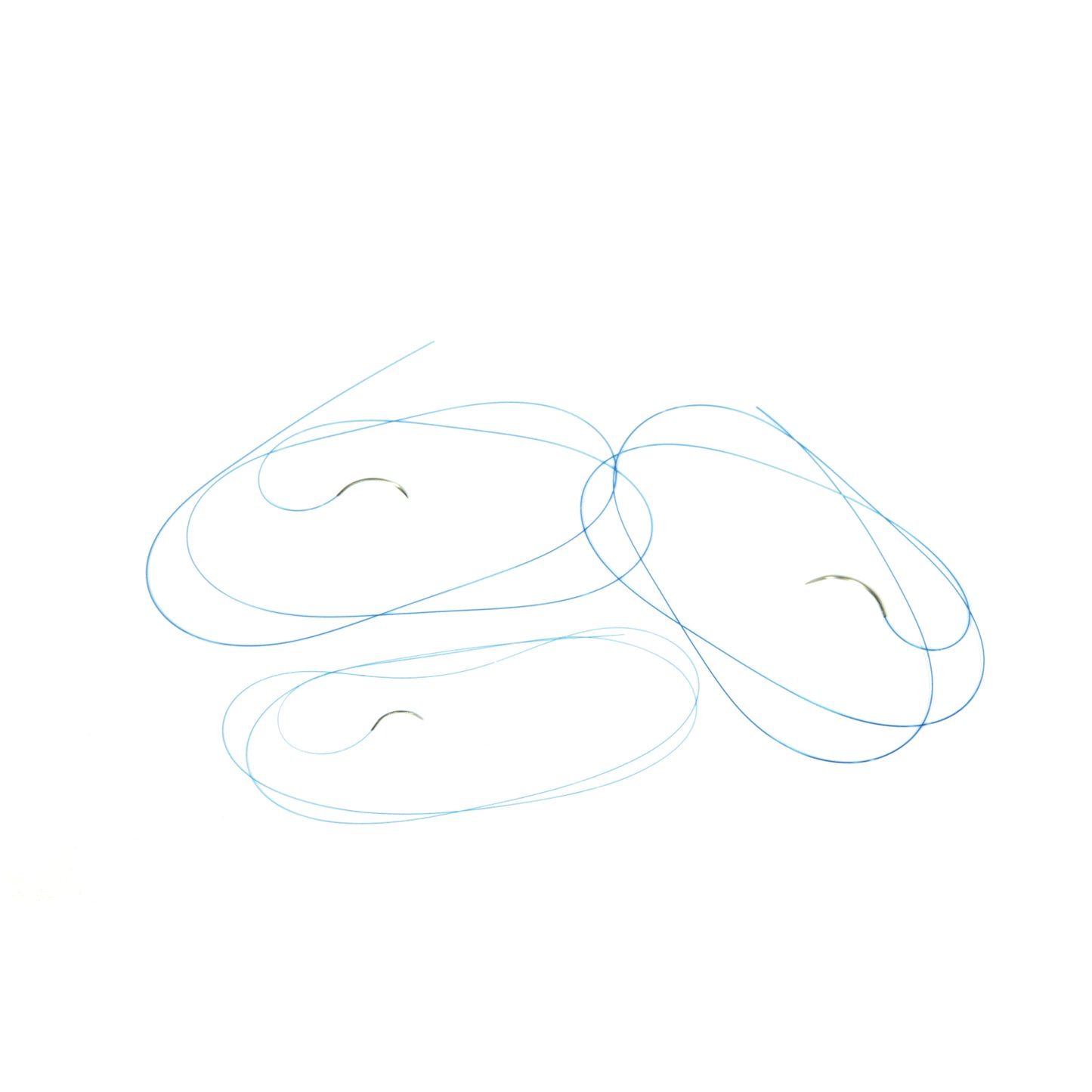 Suture, Reverse Cutting, Size 4-0, 18", Blue Monofilament, Needle FS-2, 3/8 Circle, 1 dz/bx (Continental US Only)