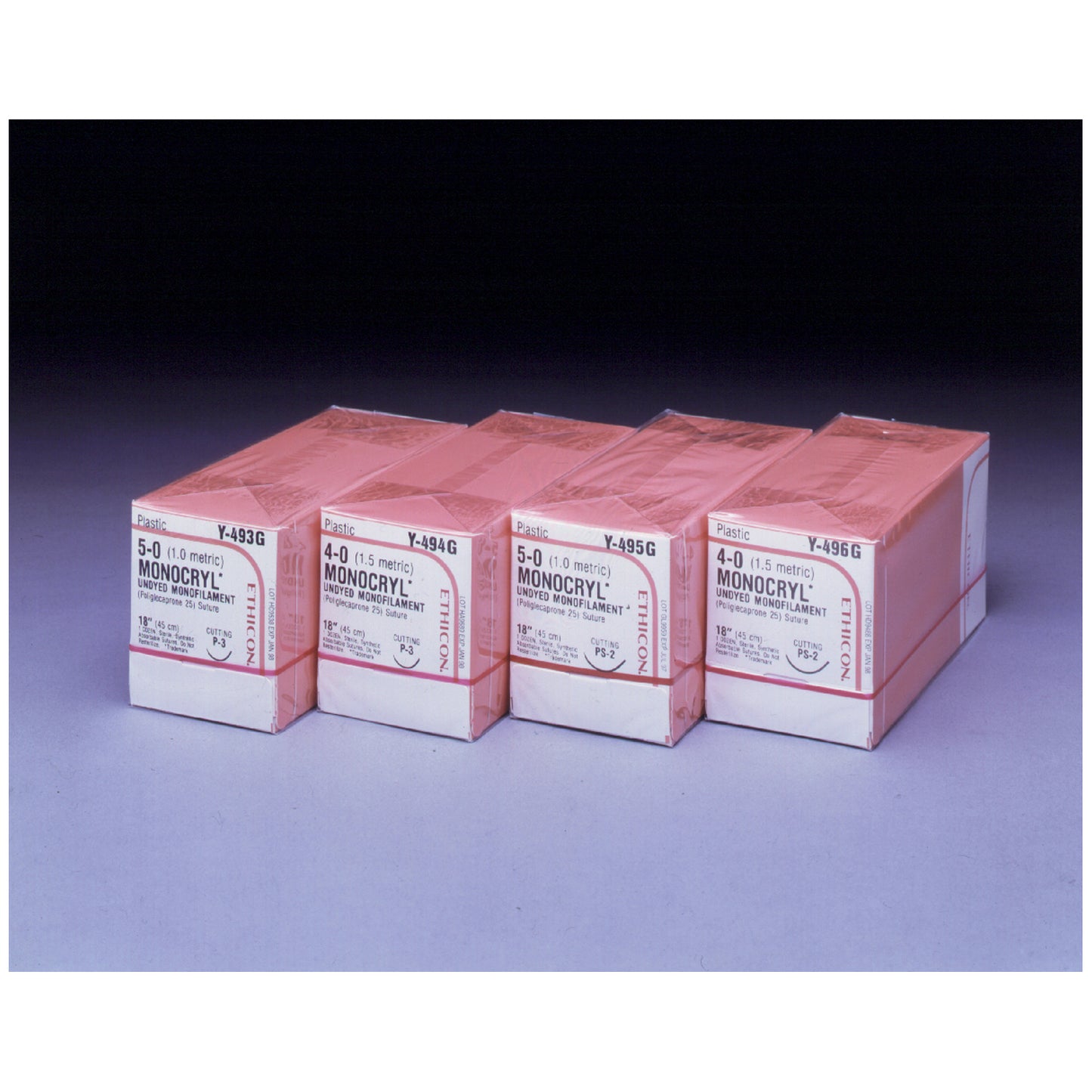 Suture, Precision Point Reverse Cutting, Size 5-0, 18", Undyed Monofilament, Needle P-3, 3/8 Circle, 1 dz/bx (Continental US Only)