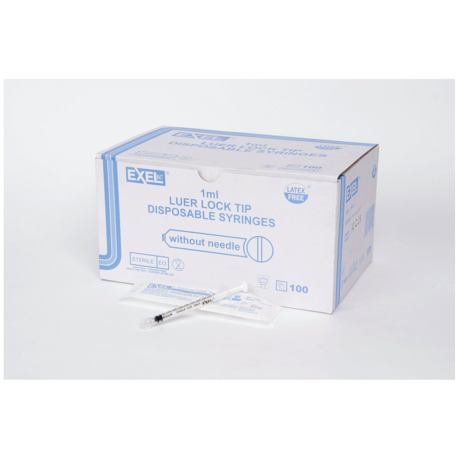 Syringe Only, 1mL, Luer Lock, 100/bx, 10 bx/cs