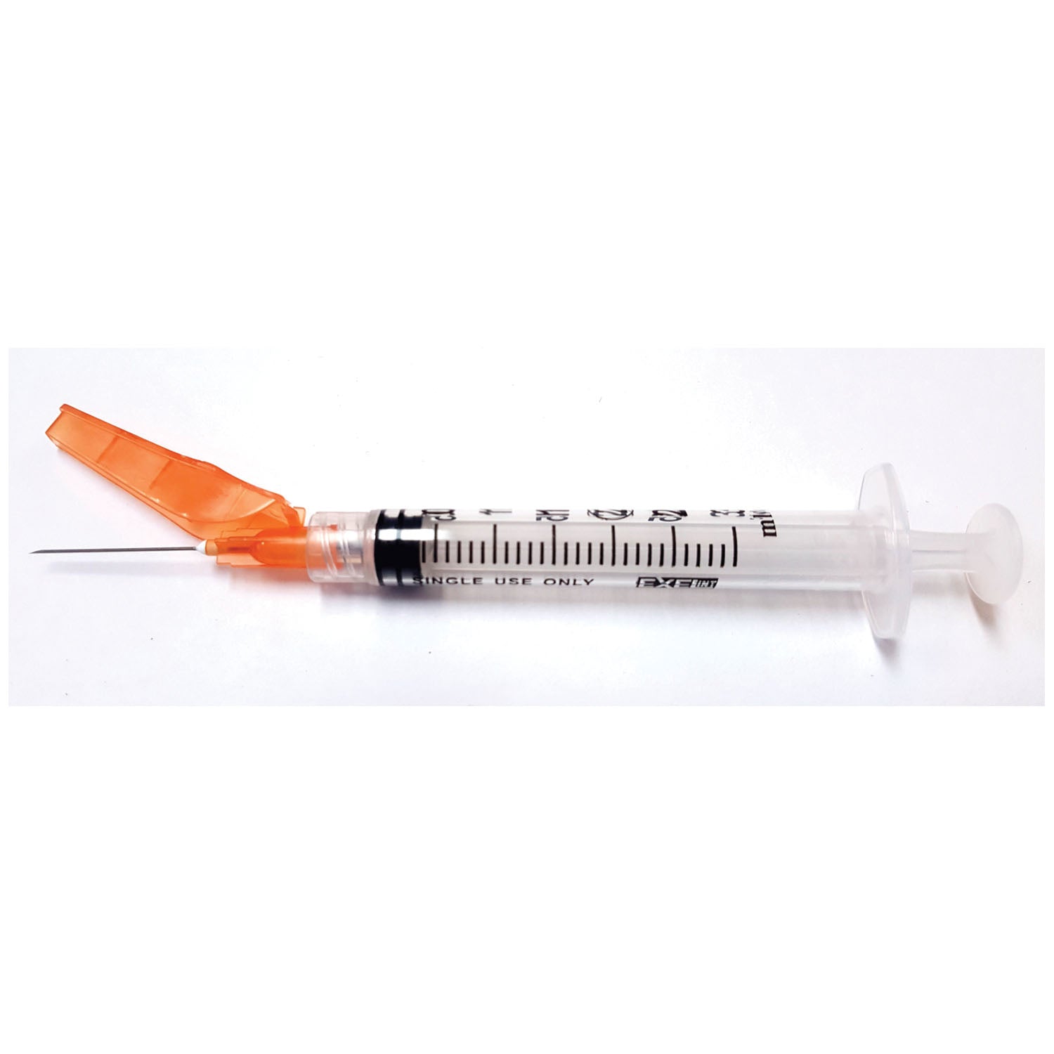 Safety Syringe (3 mL) w/ Safety Needle (25G x 1"), 50/bx, 8 bx/cs (50 cs/plt)