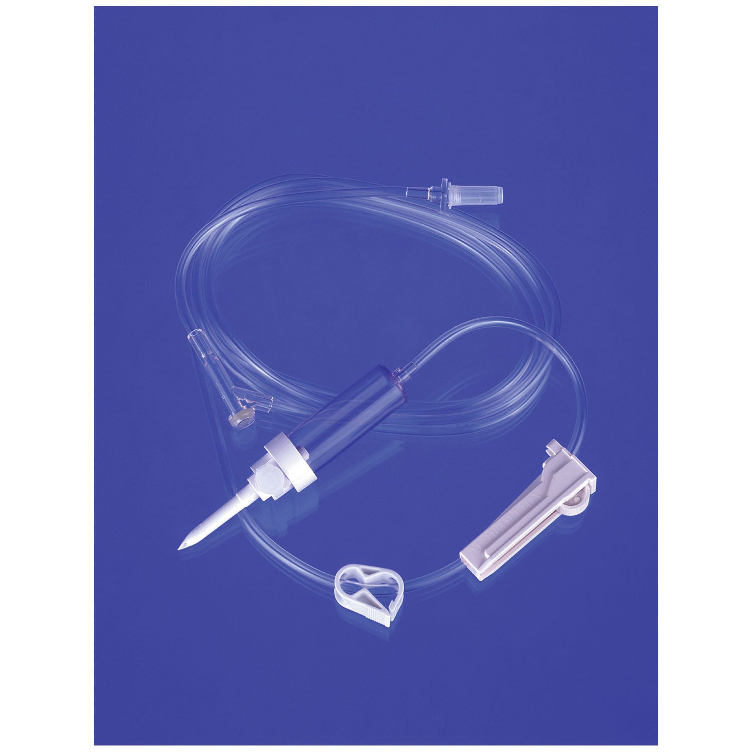 IV Administration Set, 60 Drops, Combination Vented/ Non-Vented, (Y) Injection Site, Luer Slip, 78" Tube, Roller Clamp, Pinch Clamp, 50/cs (90 cs/plt)