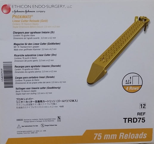 Linear Cutter Reload, Gold, 75mm, 12/bx (Continental US Only)