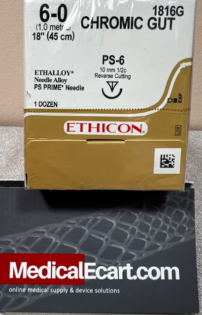 Suture, Precision Point Reverse Cutting, Size 6-0, 18", Needle PS-6, _ Circle, 1 dz/bx (Continental US Only) (To Be DISCONTINUED)
