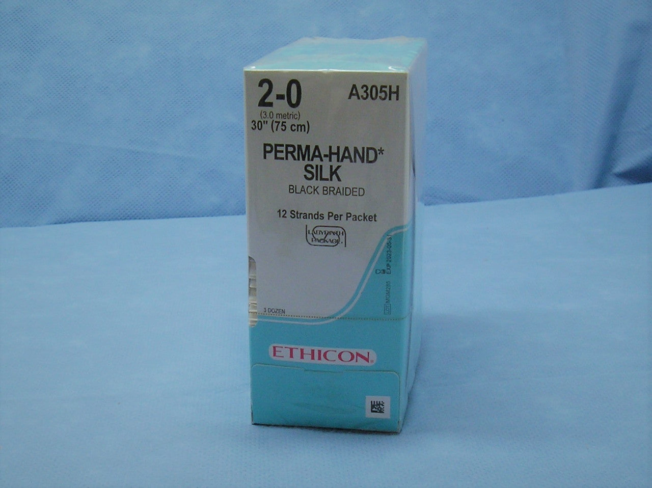 Suture, Sutupak Pre-Cut In Labyrinth Package, Size 2-0, 12-30", Black Braided, 3 dz/bx (Continental US Only)