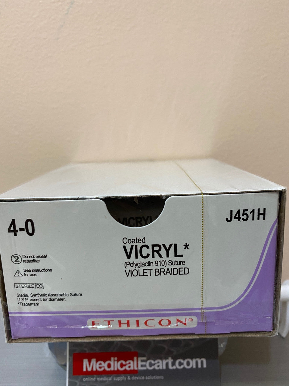Suture, Reverse Cutting, Size 4-0, 27", Violet Braided, Needle FS-1, 3/8 Circle, 3 dz/bx (Continental US Only)