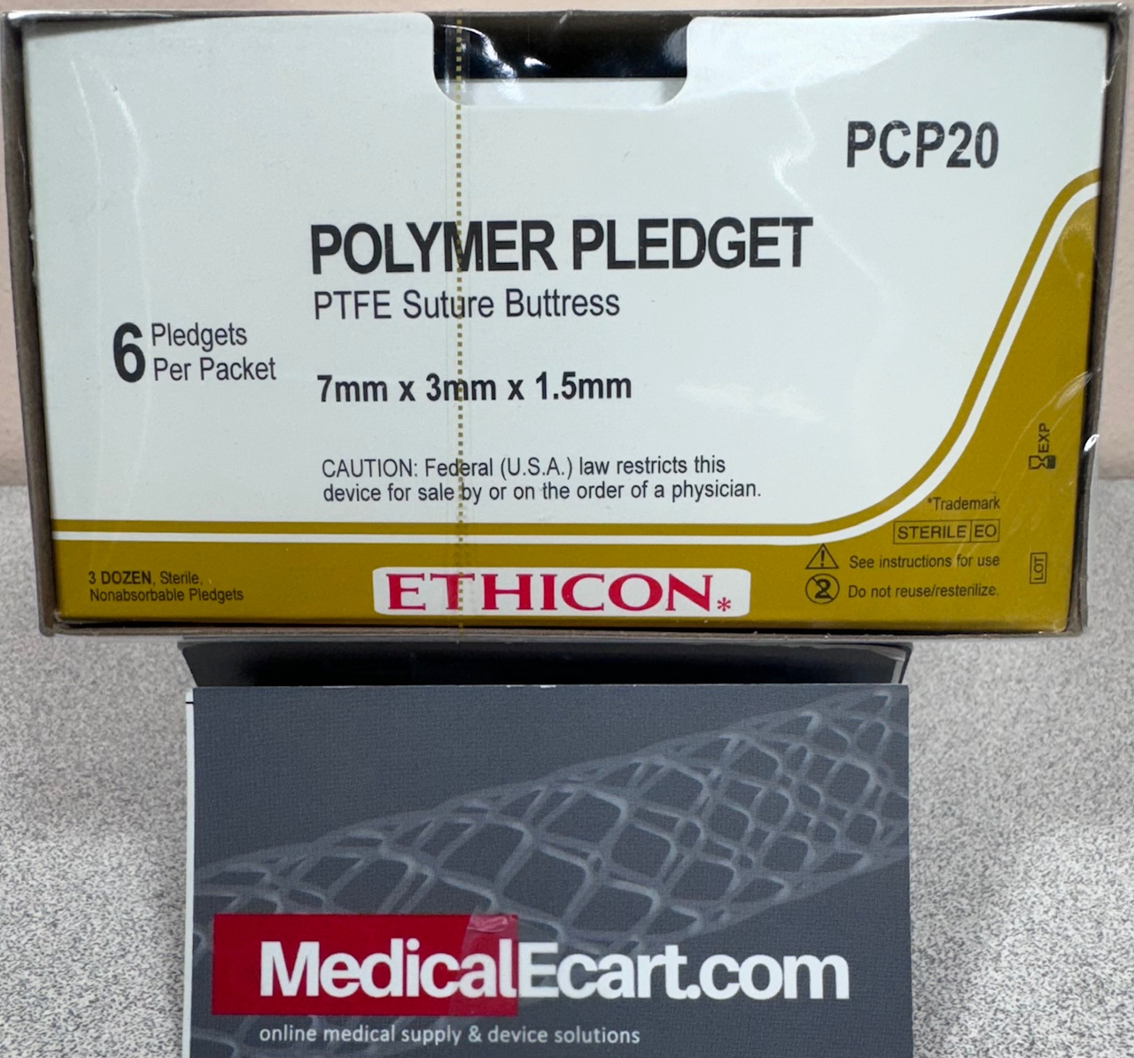 TFE Polymer Pledget, Firm, _" x ?" x 1/16", 6/pk, 36 pk/bx (Continental US Only)