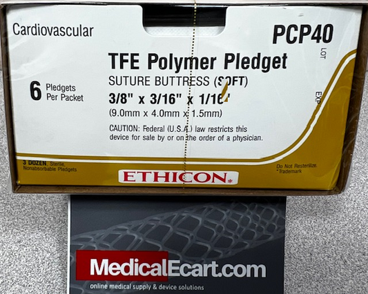 TFE Polymer Pledget, Soft, 3/8" x 3/16" x 1/16", 6/pk, 36 pk/bx (Continental US Only)