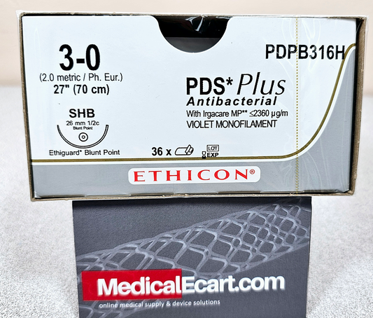 Suture, Ethiguard Blunt Point, Size 3-0, 27", Violet Monofilament, Needle SHB, _ Circle, 3 dz/bx (Continental US Only)