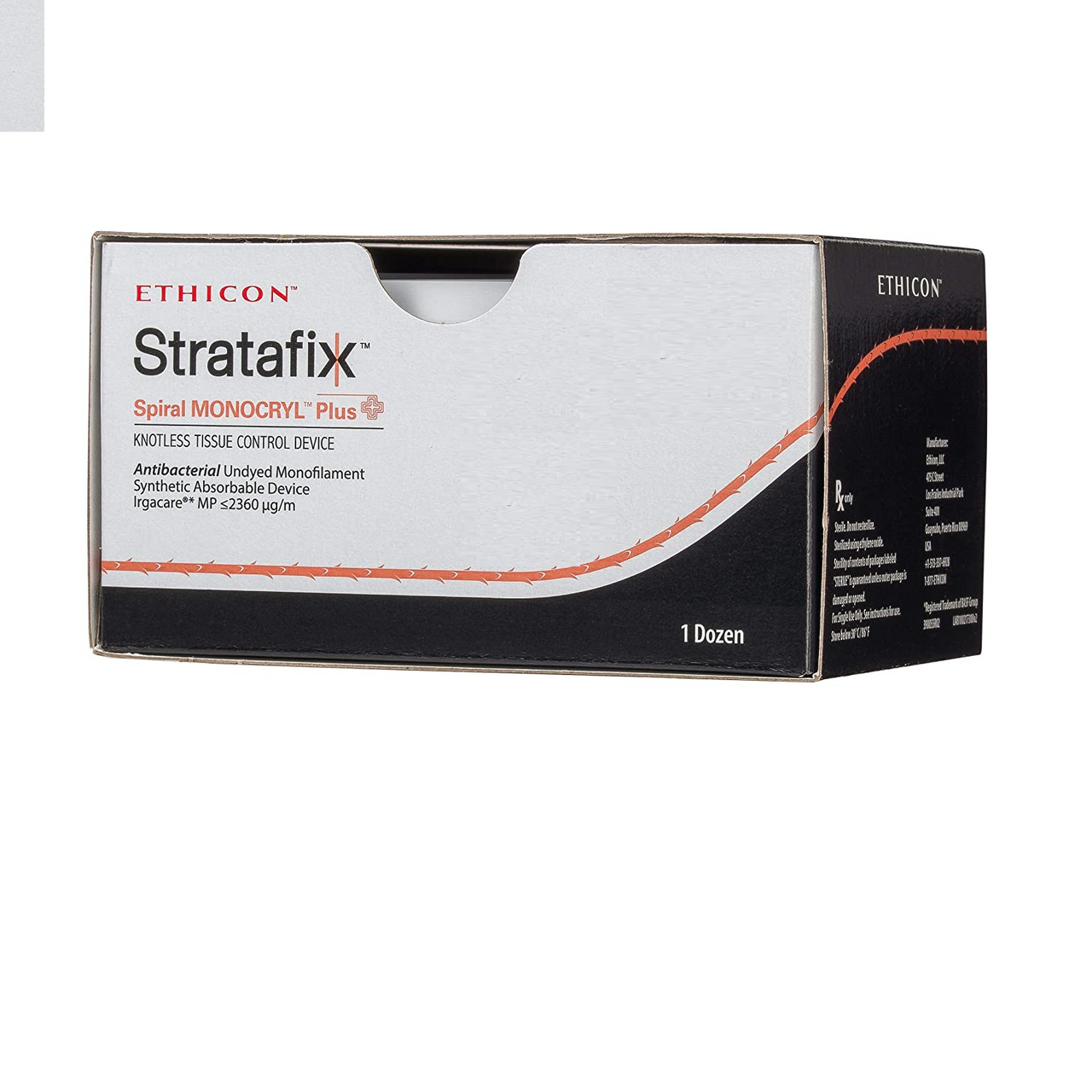 Suture, Spiral, Undyed Monofilament, Size 3-0, Needle PS-2, 30 cm, 12/bx (Continental US Only)