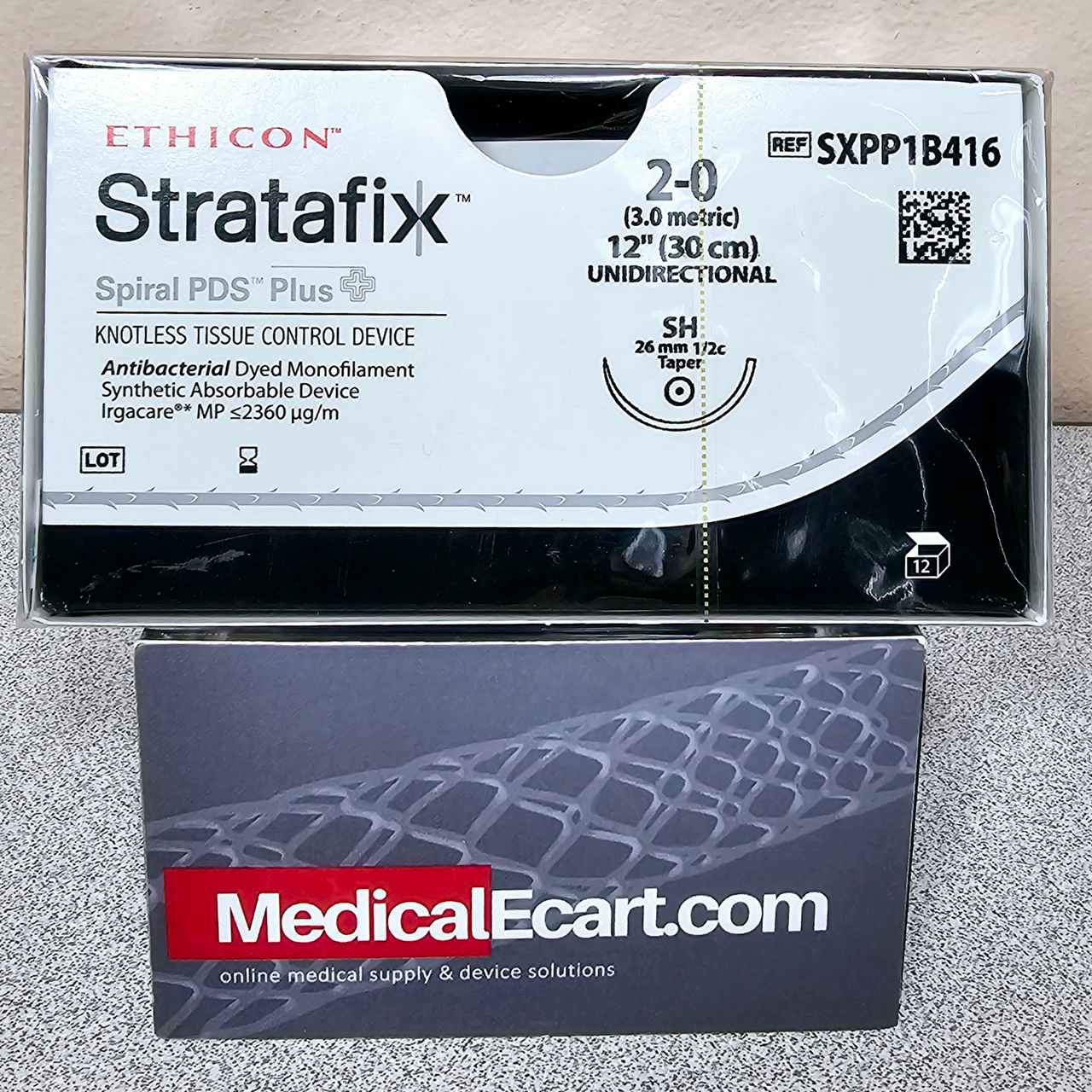 Suture, Spiral, Violet Monofilament, Size 2-0, Needle SH, 30 cm, 12/bx (Continental US Only)