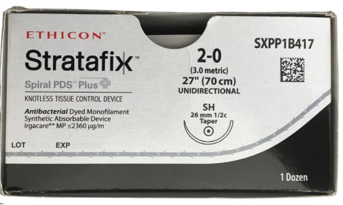 Suture, Spiral, Violet Monofilament, Size 2-0, Needle SH, 70 cm, 12/bx (Continental US Only)