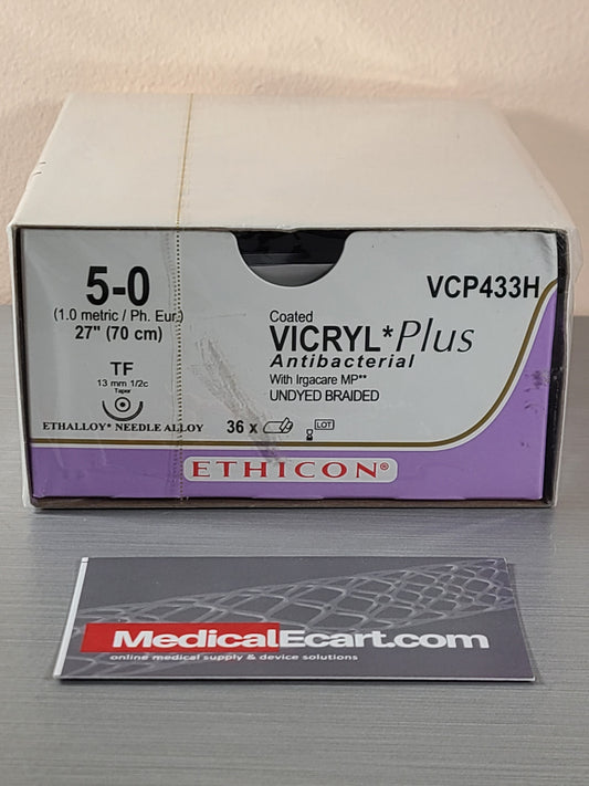 Suture, Taper Point, Size 5-0, 27", Undyed Braided, Needle TF, _ Circle, 3 dz/bx (Continental US Only)