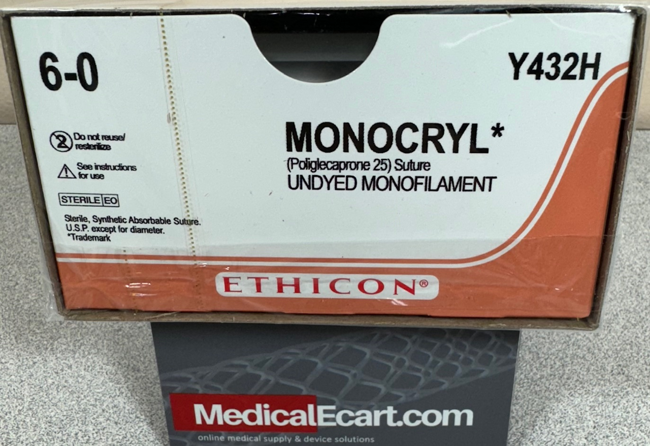 Suture, Taper Point, Size 6-0, 27", Undyed Monofilament, Needle TF, _ Circle, 3 dz/bx (Continental US Only)