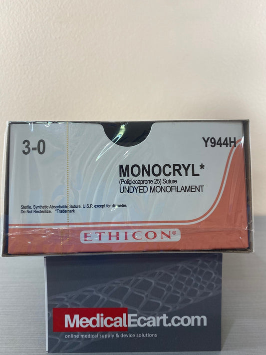 Suture, Taper Point, Size 3-0, 36", Undyed Monofilament, Needle CT-1, _ Circle, 3 dz/bx (Continental US Only)