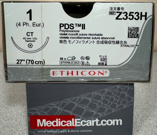 Suture, Taper Point, Size 0, 27", Violet Monofilament, Needle CT, _ Circle, 3 dz/bx (Continental US Only)