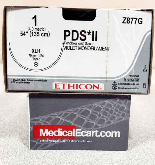 Suture, Taper Point, Size 1, 54", Violet Monofilament, Needle XLH, _ Circle, 1 dz/bx (Continental US Only)