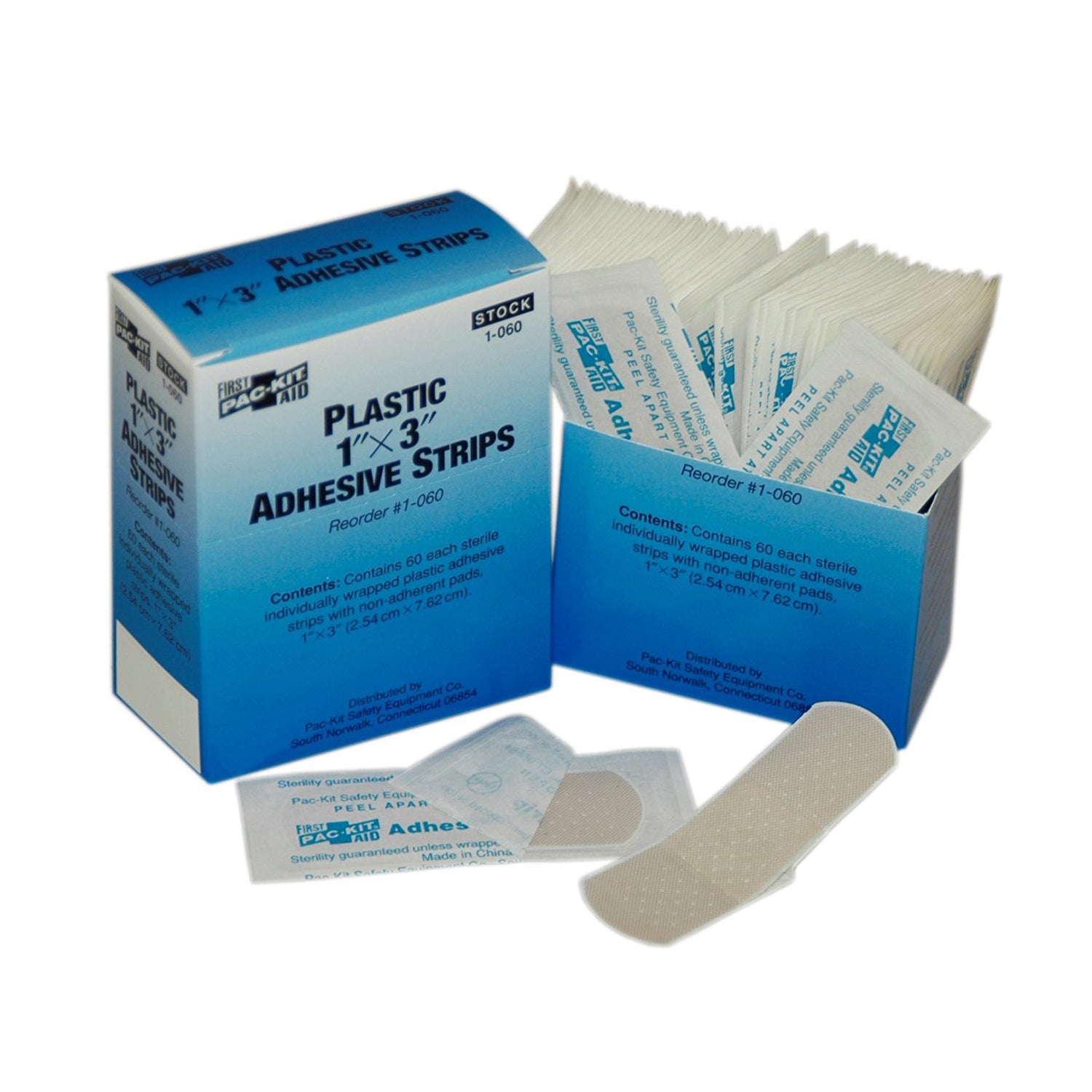 Plastic Bandages, 1"x3", 60/bx (DROP SHIP ONLY - $150 Minimum Order)