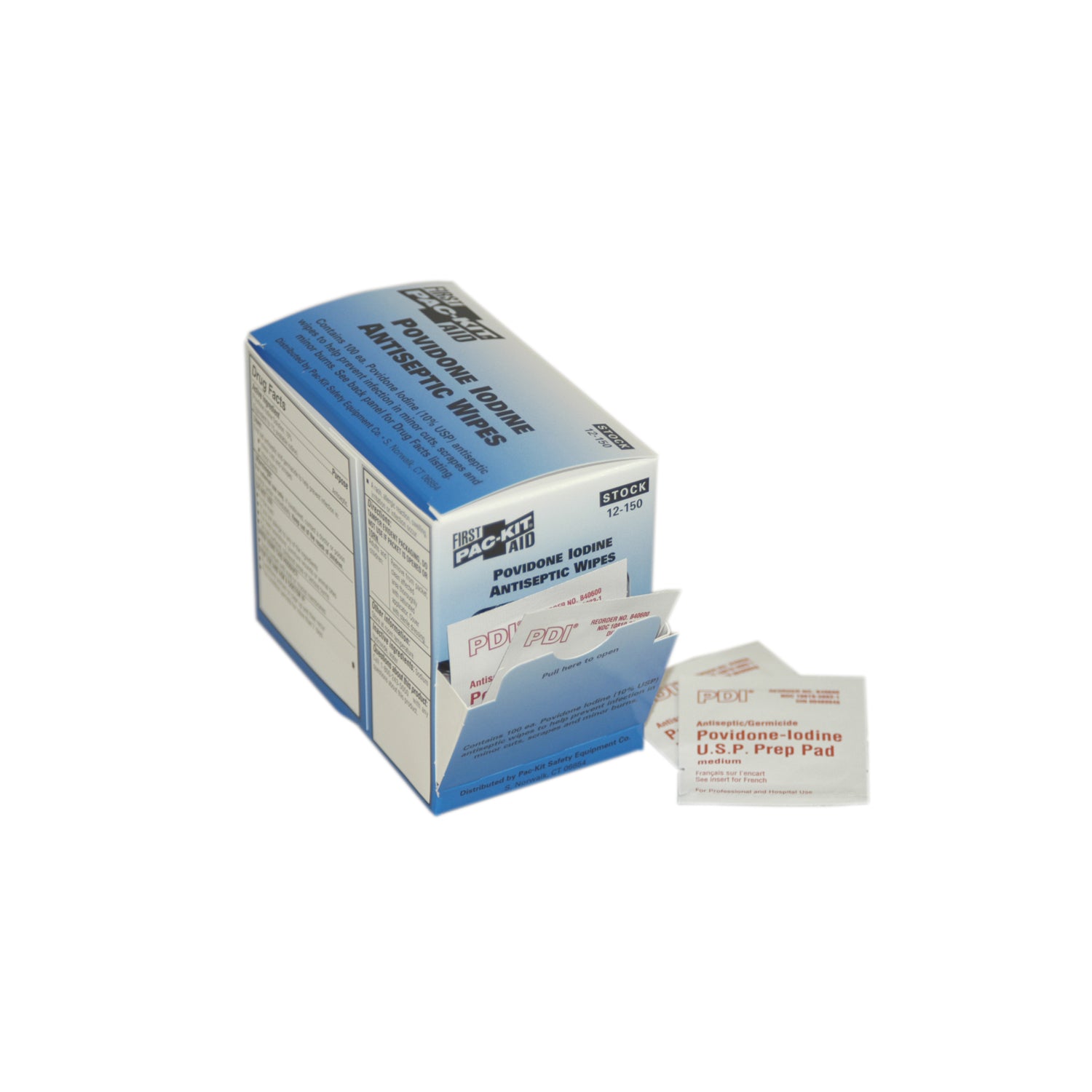 PVP Iodine Wipes, 100/bx  (DROP SHIP ONLY - $150 Minimum Order)