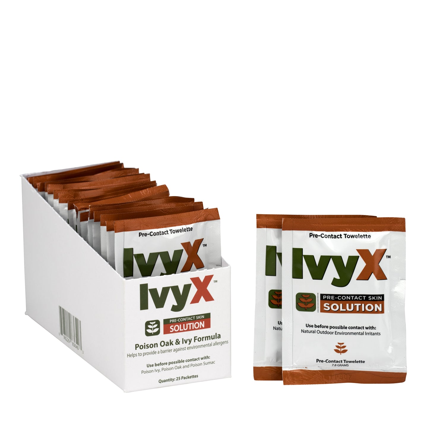 IvyX Pre-Contact Lotion Packets, 25/bx (DROP SHIP ONLY - $150 Minimum Order)
