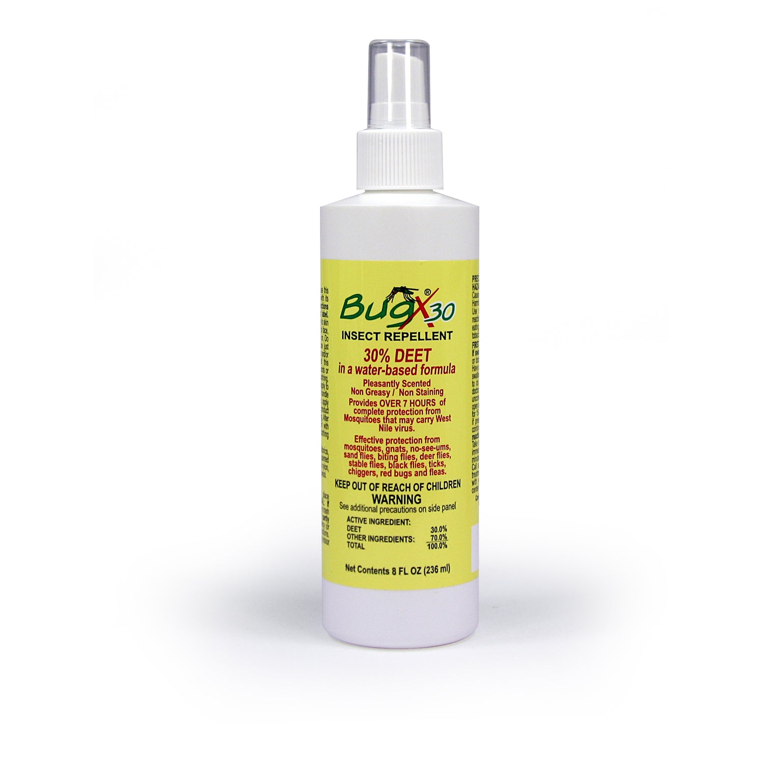 BugX30 Insect Repellent Spray DEET, 8oz btl , 12/cs (DROP SHIP ONLY - $150 Minimum Order)