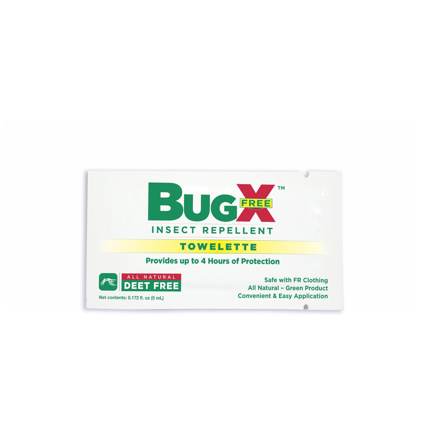 BugX DEET FREE Insect Repellent Wipes, 50/bx (DROP SHIP ONLY - $150 Minimum Order)