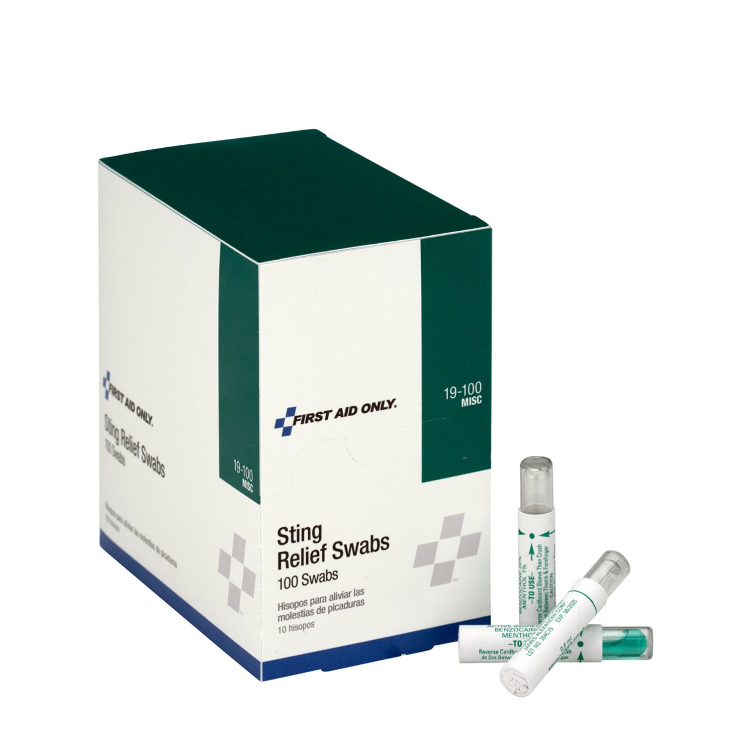 Sting Relief Swabs, 100/bx  (DROP SHIP ONLY - $150 Minimum Order)
