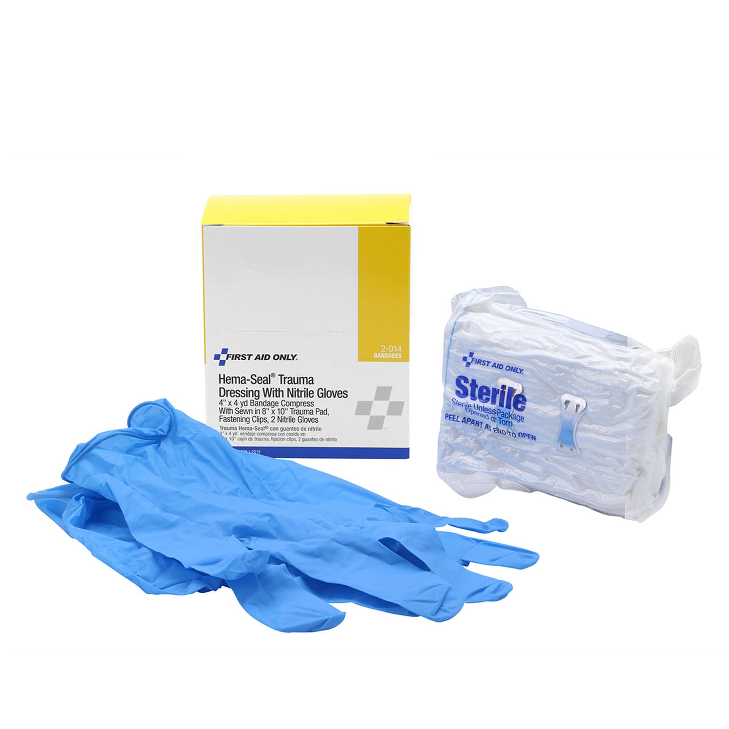 Hema-Seal Trauma Dressing, 8"x10", (2) Nitrile Gloves (DROP SHIP ONLY - $150 Minimum Order)