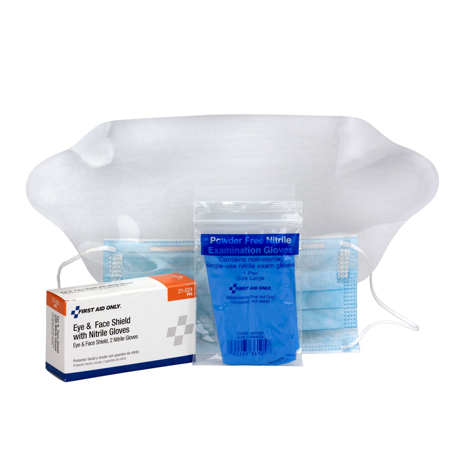 Eye & Face Shield, w/ Gloves, 1 set/bx  (DROP SHIP ONLY - $150 Minimum Order)