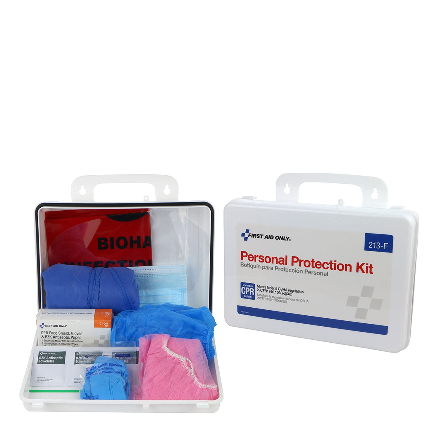 BBP Spill Clean Up Apparel Kit w/ CPR Pack, Plastic Case (DROP SHIP ONLY - $150 Minimum Order)