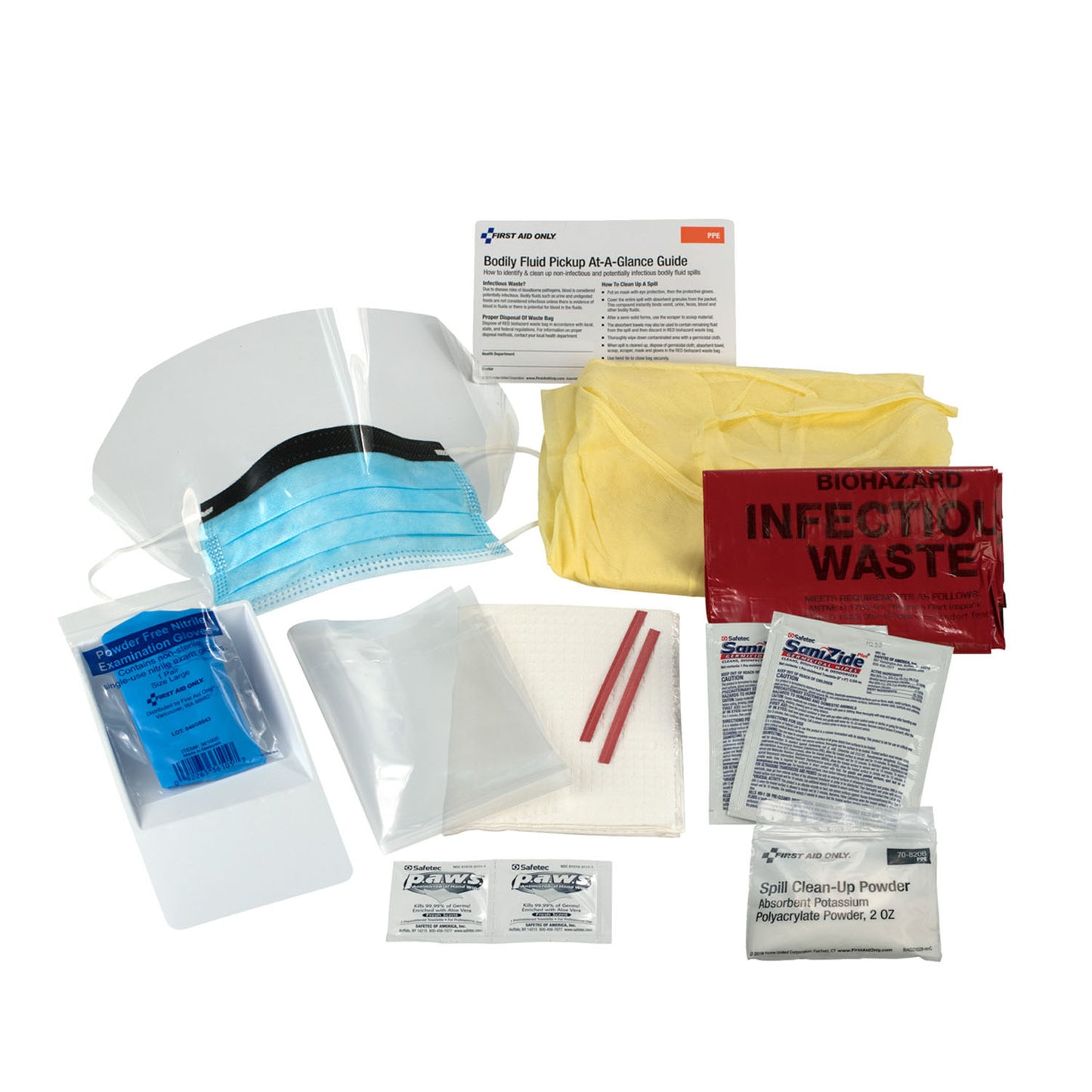 BBP Spill Clean Up Kit, Single Use Tray (DROP SHIP ONLY - $150 Minimum Order)