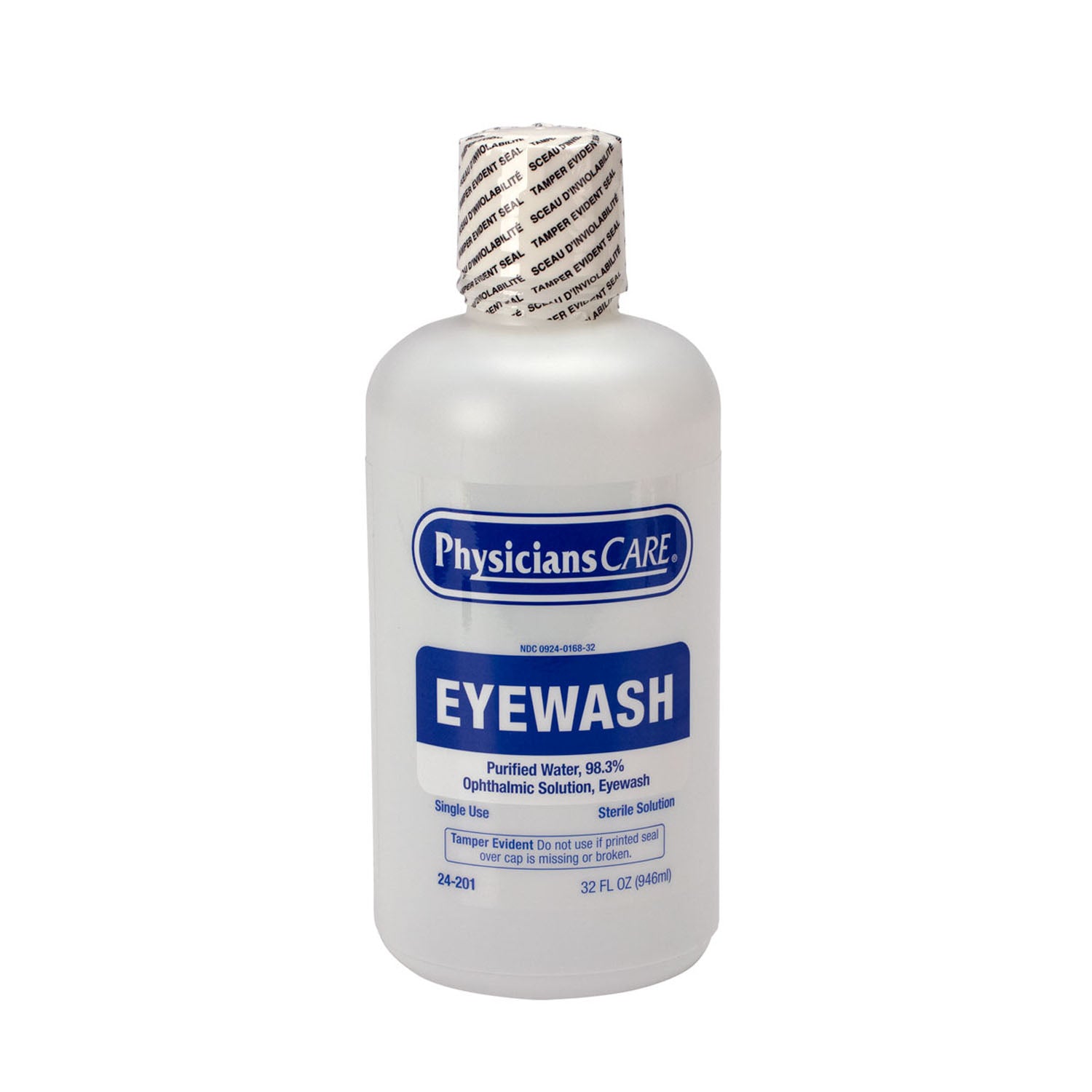 Eyewash Station, Double 32oz Screw Cap Bottle , 6/cs (DROP SHIP ONLY - $150 Minimum Order)