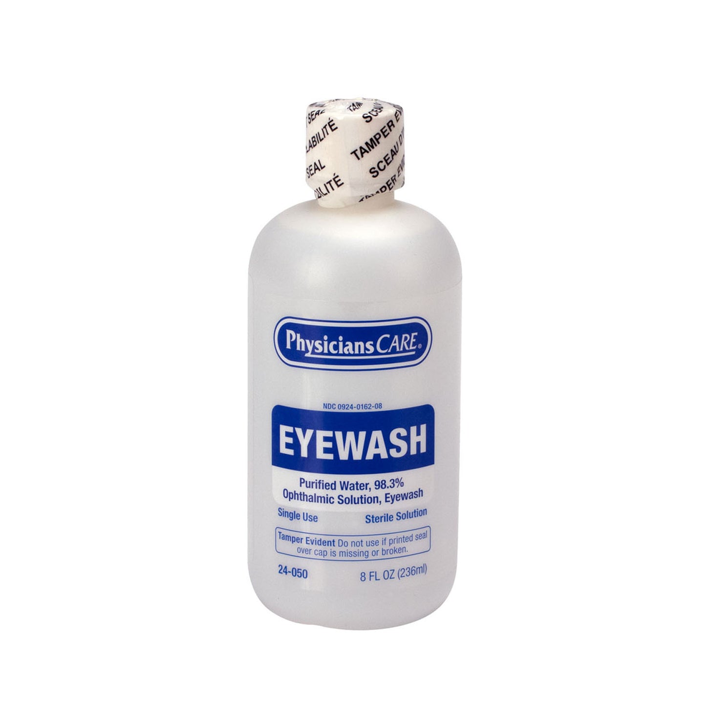 Eyewash Station, 8oz, Triple Screw Cap Bottle  , 6/cs (DROP SHIP ONLY - $150 Minimum Order)