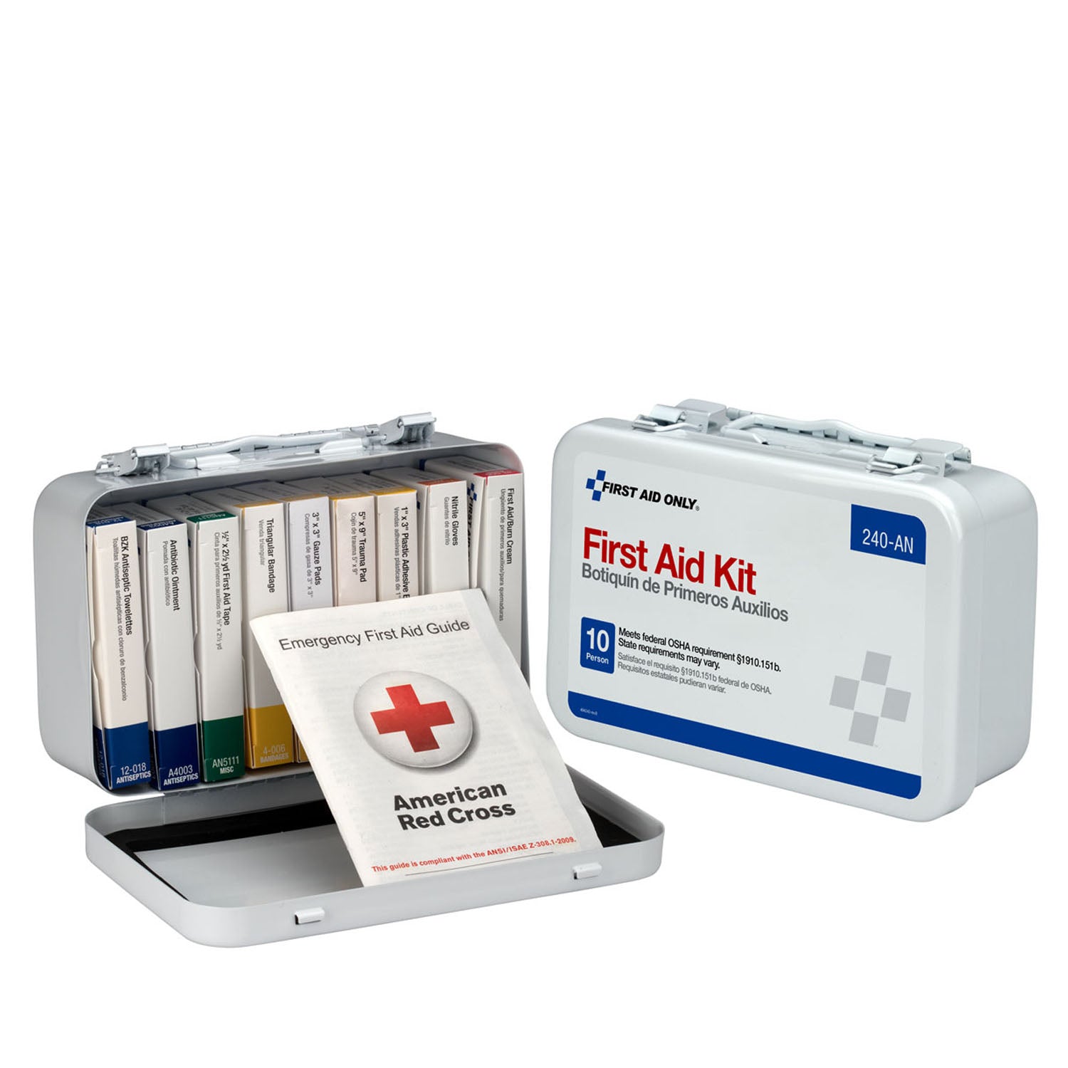 First Aid Kit, 10 Unit, Metal Case
