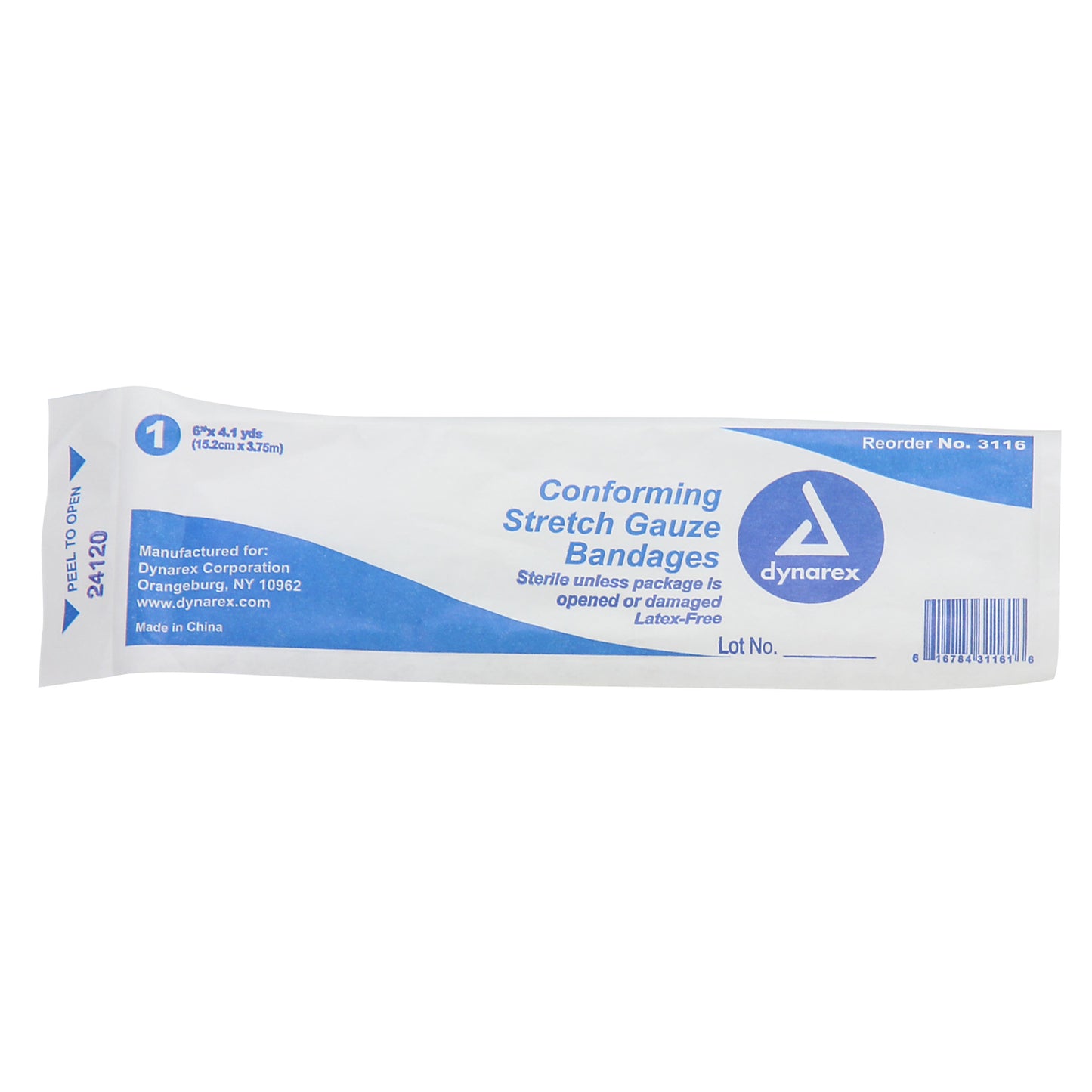 Sterile Stretch Gauze, 6"x4yd, 1/bx (DROP SHIP ONLY - $150 Minimum Order)