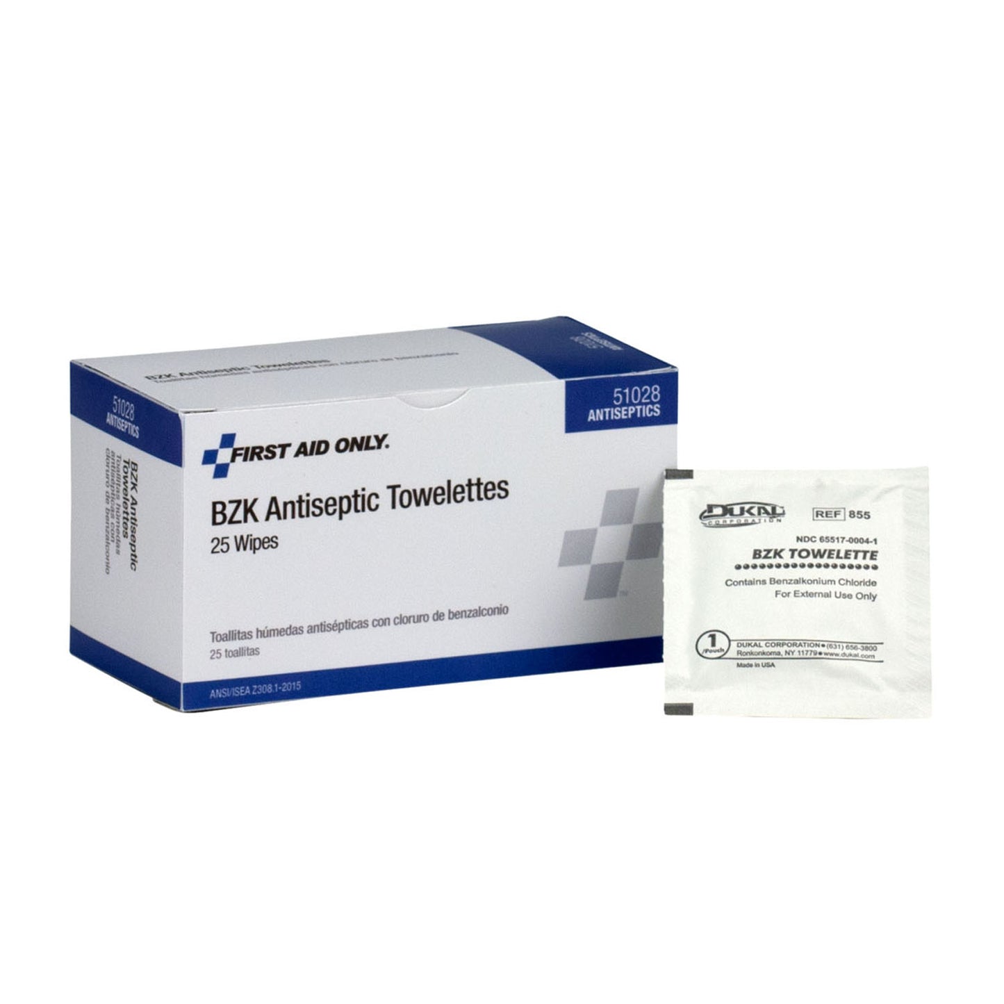BZK Antiseptic Wipes, 25/bx, 30bx/cs (DROP SHIP ONLY - $150 Minimum Order)