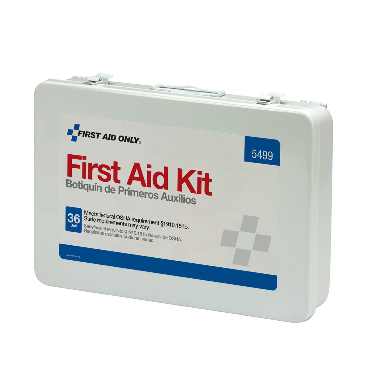 First Aid/CPR/BBP Kit, 36 Unit, Weatherproof Steel, Custom Logo , 48/cs (DROP SHIP ONLY - $150 Minimum Order)