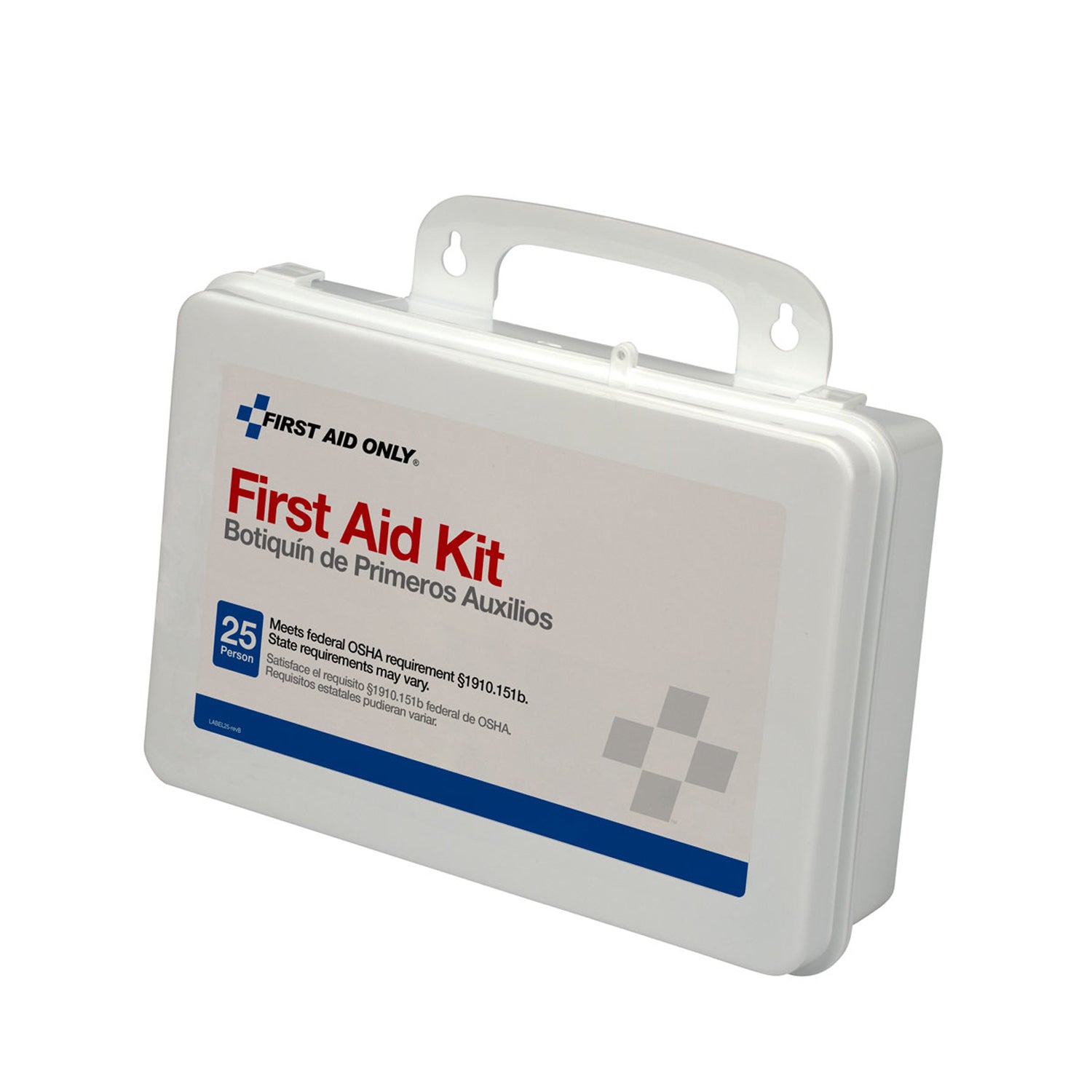 First Aid Kit, 25 Person, Plastic Case, Custom Logo , 48/cs (DROP SHIP ONLY - $150 Minimum Order)