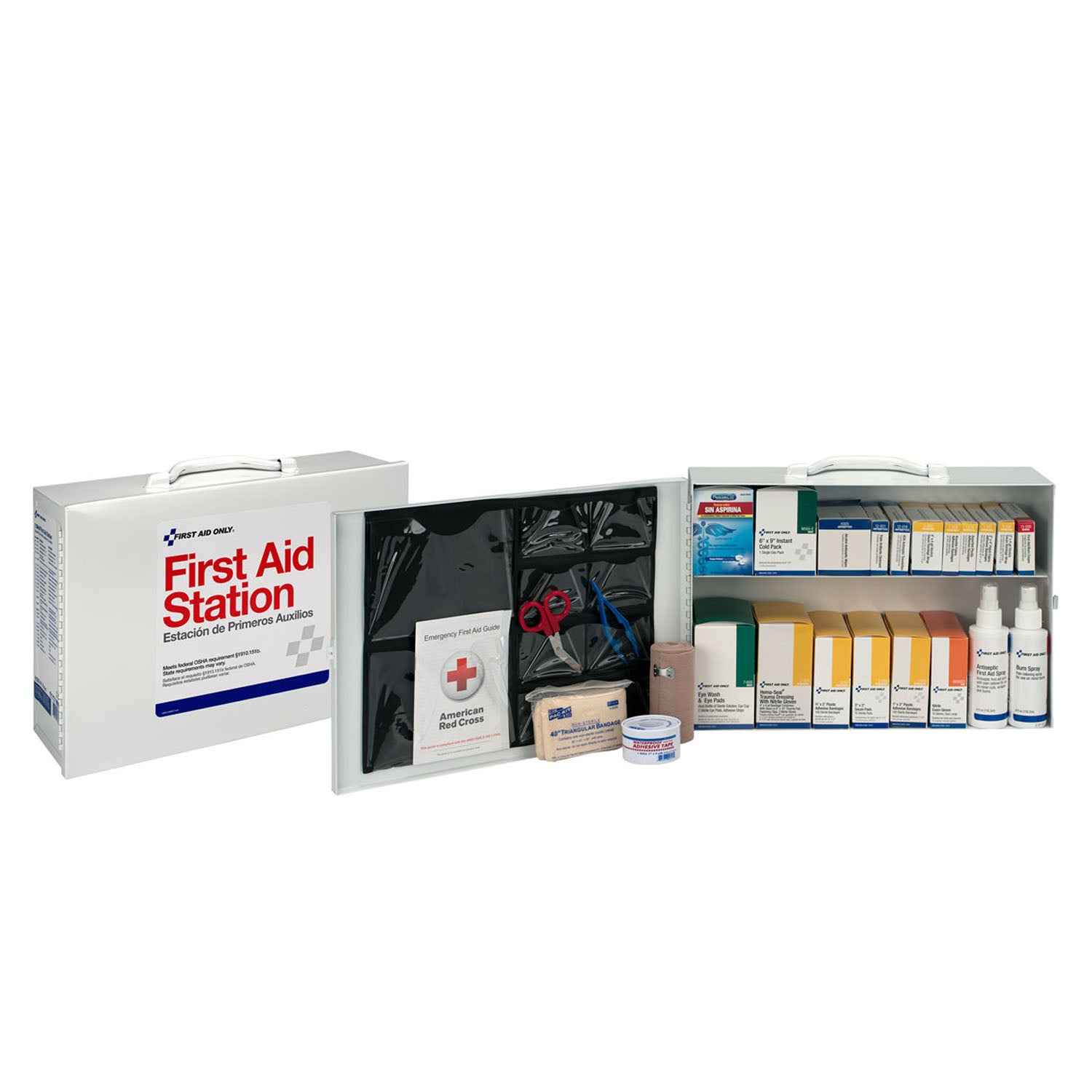 2 Shelf First Aid Metal Cabinet (DROP SHIP ONLY - $150 Minimum Order)
