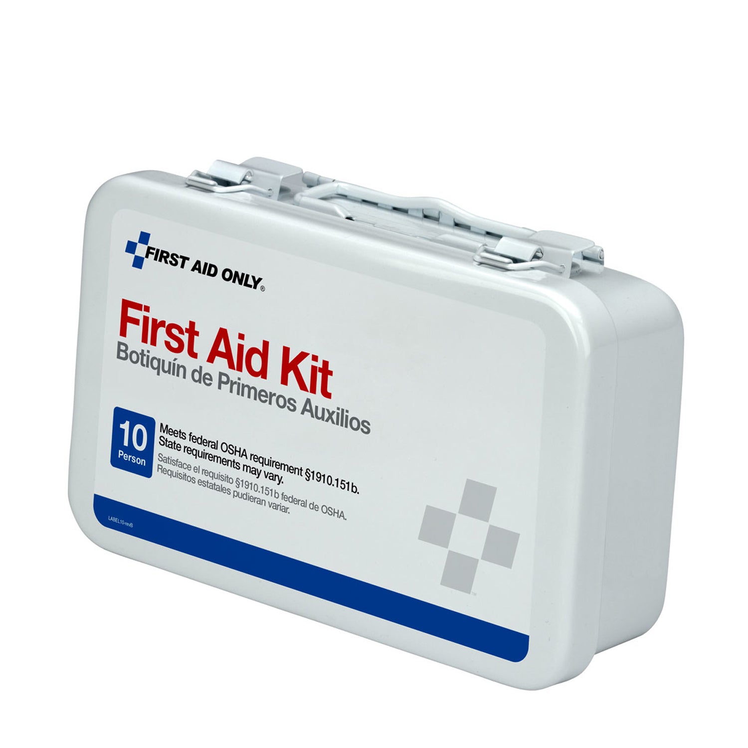 Vehicle First Aid Kit, 10 Person, Weatherproof Steel, Custom Logo (DROP SHIP ONLY - $150 Minimum Order)