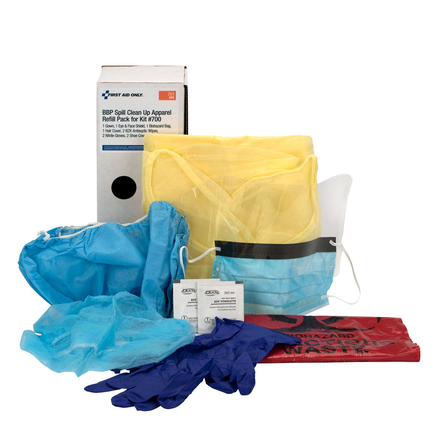 BBP Spill Clean Up Apparel Refill Pack for Kit #700 (DROP SHIP ONLY - $150 Minimum Order)