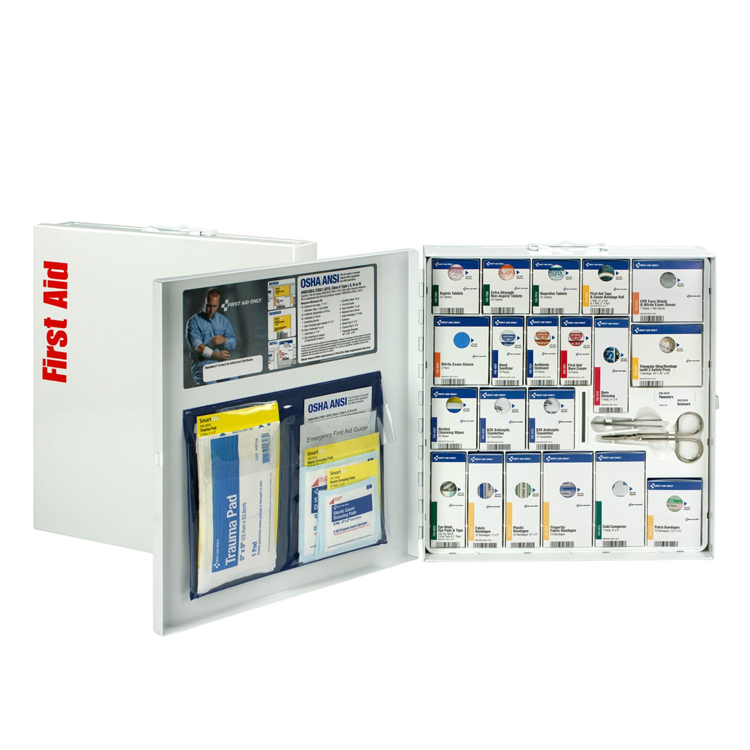 Large Metal Smart Compliance Cabinet, ANSI A+ w/ Meds (DROP SHIP ONLY - $150 Minimum Order)
