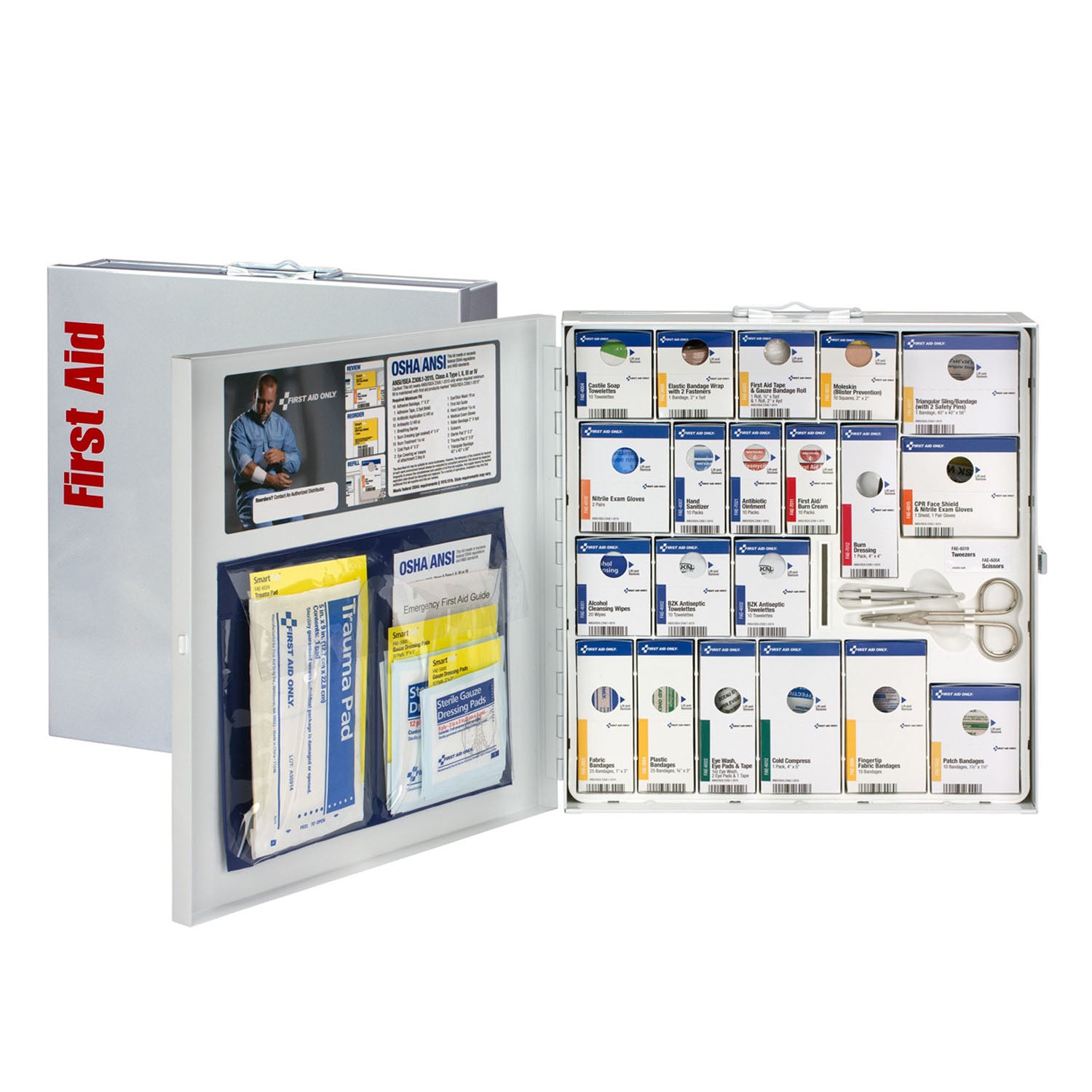 Large Metal Smart Compliance Cabinet, ANSI A+ without Meds (DROP SHIP ONLY - $150 Minimum Order)